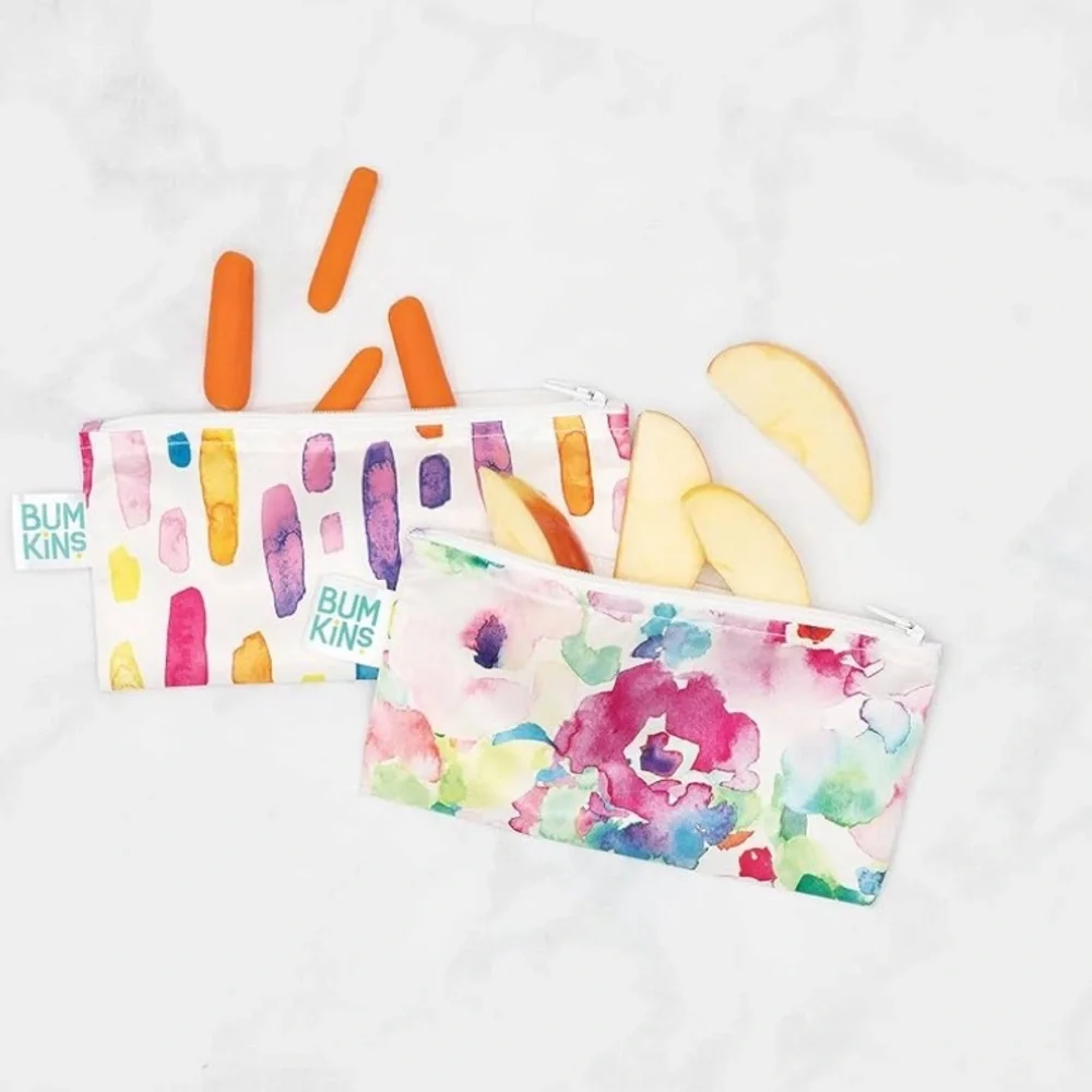 Bumkins Watercolor and Brushstroke Pouches